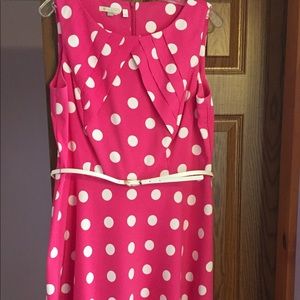 Beautiful Pink Polka Dot Dress From Dress Barn